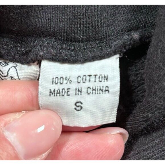 Mens Zip Up Hoodie Japanese Embroidered Streetwear Punk Sweatshirt Goldfish Sz S - Picture 10 of 13